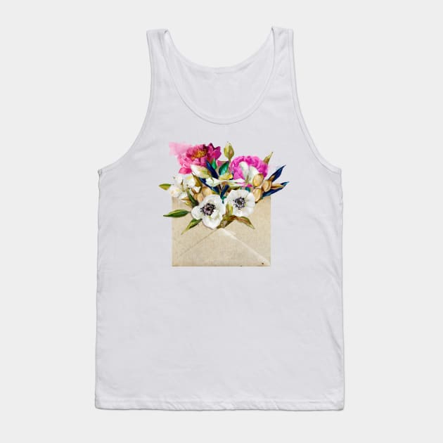 Floral Letter Tank Top by EveFarb